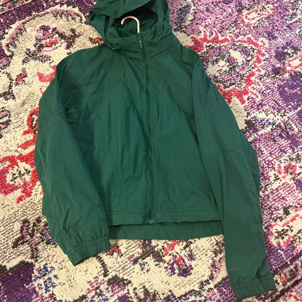 lululemon forest green rain jacket